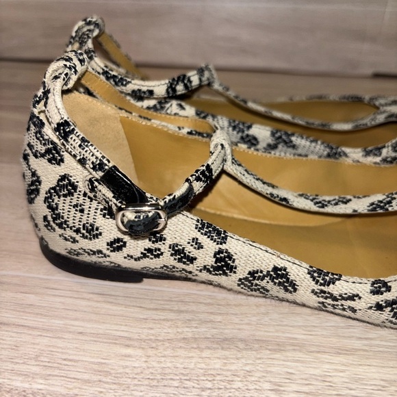 See by Chloe Leopard Print T-Strap Flats - Picture 3 of 10